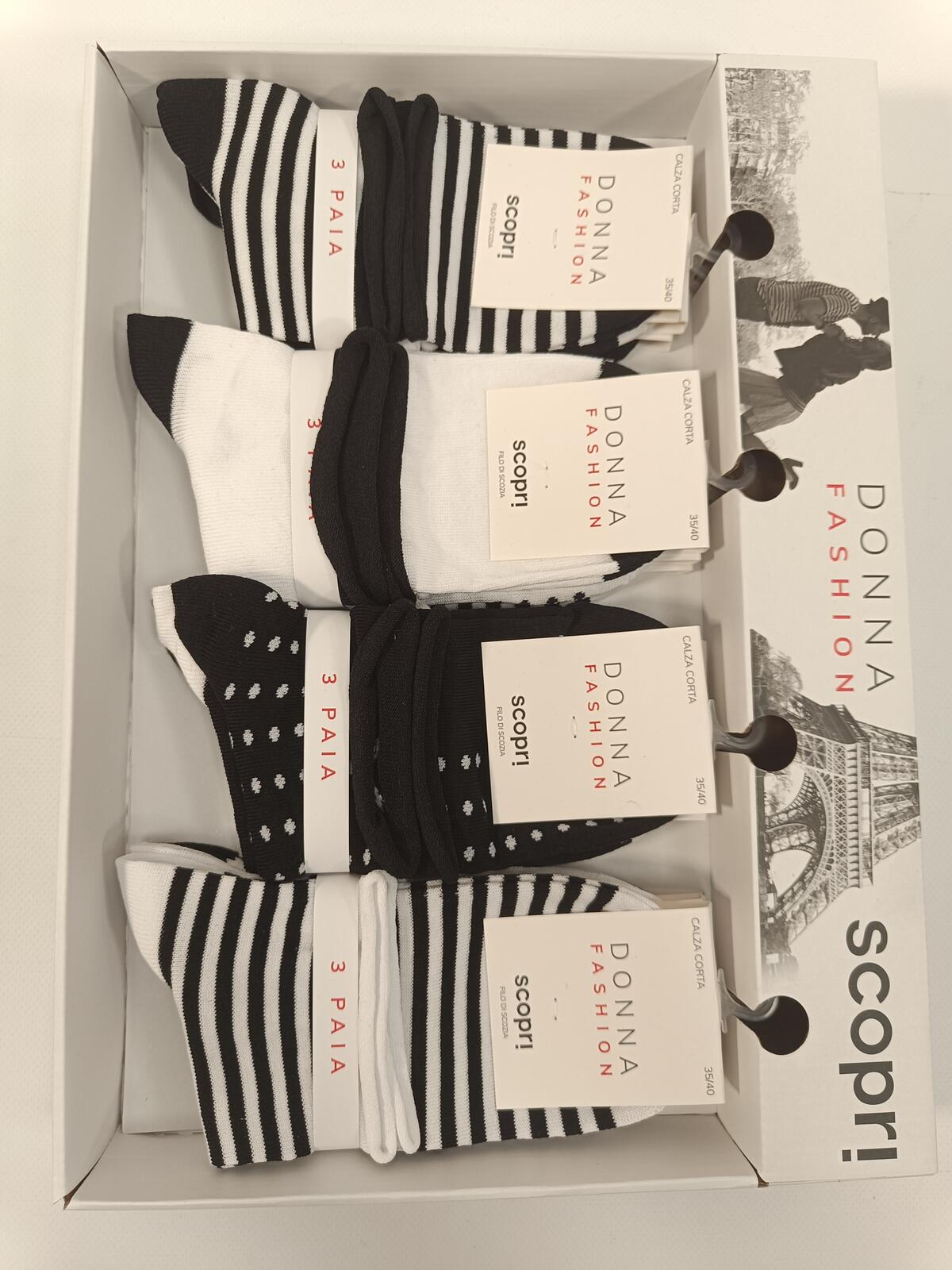 ŽENSKE KRATKE ČARAPE BOJE MELONA Tellini S.R.L. Veleprodajna odjeća